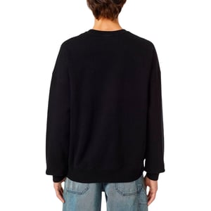Diesel Sweatshirt Mit Kleinem Logo, Schwarz