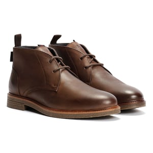Ben Sherman Walker Chukka Leder Herren Braune Stiefel
