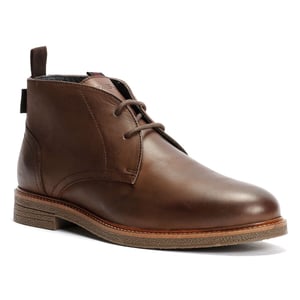 Ben Sherman Walker Chukka Leder Herren Braune Stiefel