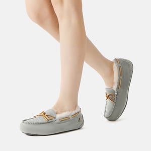 EVER AU Damen Lederslipper – Crested