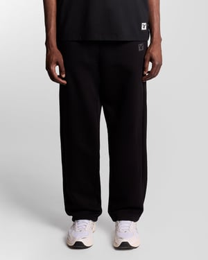 Lyle & Scott Lounge Jogginghose mit geradem Bein – Schwarz