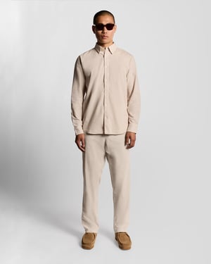 Lyle & Scott Feinripp-Cordhose - Weiß