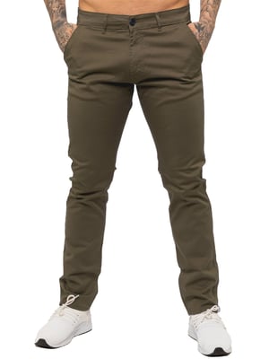 Enzo Herren Slim Fit Stretch Chinos