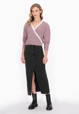 Dreimaster Strickjacke Frauen Vintage-Rose