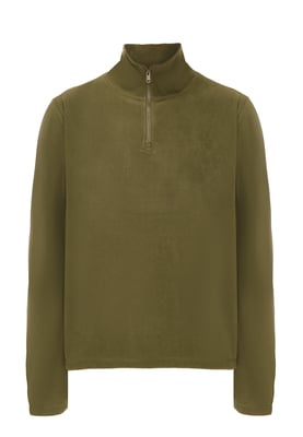Schmuddelwedda Fleecepullover Männer khaki