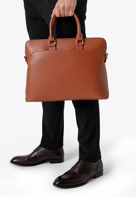 Wittchen Herren-Laptoptasche, 16 Zoll, Hellbraun, Kunstleder, Hellbraun, Öko-Leder