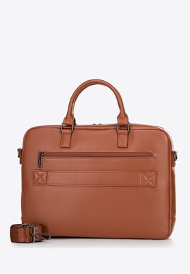 Wittchen Herren-Laptoptasche, 16 Zoll, Hellbraun, Kunstleder, Hellbraun, Öko-Leder