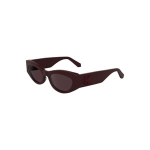 Calvin Klein Rote Acetat Damen-Sonnenbrille
