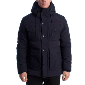 Herren gepolsterte Parka-Jacke mit Kapuze US40127016