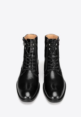 Wittchen Herren-Ankle-Boots aus schwarzem Leder