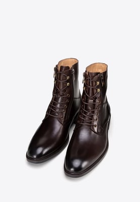 Wittchen Herren-Ankle-Boots aus braunem Leder