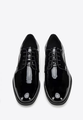 Wittchen Herren-Derbyschuhe aus Lackleder in Schwarz