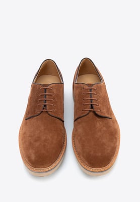 Wittchen Herren Derby-Schuhe aus braunem Wildleder
