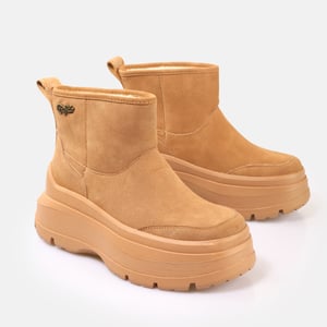 Buffalo Olympia Pull On LO Warm Damen Braune Stiefel