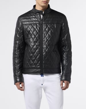 Eco Leather Padded Jacket