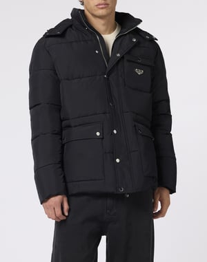 Nylon Puffer Jacket Gothic Plein