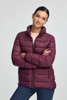 Jacke Salma Embroidery burgunderrot mit Rigby Go-Logo