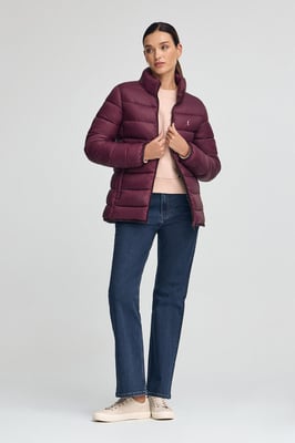 Jacke Salma Embroidery burgunderrot mit Rigby Go-Logo