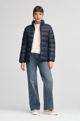 Jacke Salma Embroidery marineblau mit Rigby Go-Logo