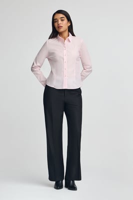 Hemd rosa im Slim Fit mit Rigby Go-Logo