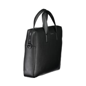 Schwarze Polyester-Handtasche