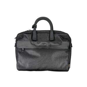 Schwarze Polyester-Handtasche