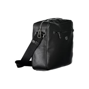 Schwarze Polyester-Handtasche