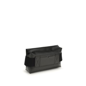 Schwarze Kalbsleder Bos Taurus Schultertasche