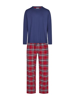 Phil & Co. Berlin Herren Pyjama Flanell Schlafanzug, Pyjama Set, Nachtwäsche