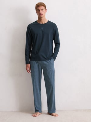 Marc O'Polo Herren Pyjama Blend & Pair CottonSchlafanzug, Pyjama Set, Nachtwäsche