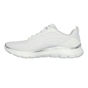 Skechers - Damen Sneaker "Flex Appeal 5.0 Uptake", Kontrast (Weiß/Silber)
