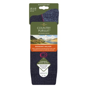 Damen Wollmischung Polster-Socken für Wandern und Outdoor-Komfort