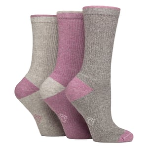 3 Paar Damen wasserabweisende mitteldicke Outdoor-Socken für Wandern und Spaziergänge