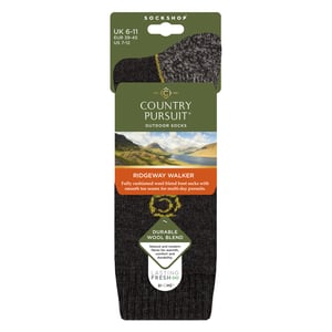 Herren Wolle-Mischung Gepolsterte Wander-Socken für Hiking & Outdoor-Komfort