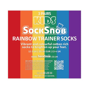 3er-Pack Kinder Jungen Mädchen Regenbogen Trainer Baumwollsocken Bunt gestreifte Socken