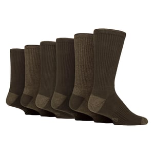 6 Paar Herren wasserabweisende mitteldicke Outdoorsocken für Wandern und Spaziergänge
