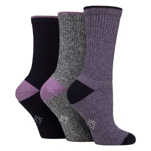3 Paar Damen Wasserabweisende Mittelschwere Outdoor-Socken für Wandern & Spaziergänge