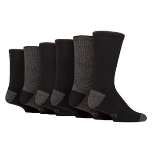 6 Paar Herren Wasserabweisende Mittelschwere Outdoorsocken für Wandern & Spaziergänge