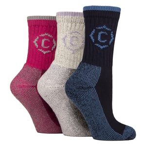Damen Schwerlast Robuste Gepolsterte Wandersocken mit Verstärktem Fersen- und Zehenbereich