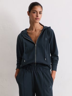 Marc O'Polo Damen Kapuzensweatjacke Thick JerseyKapuzenjacke, Sweatjacke, Hoodiejacke