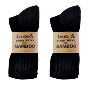 Herren 12 Paare Bambus-Baumwoll-Sportsocken