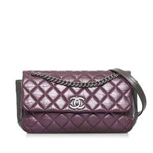 Gepolsterte Leder Schultertasche