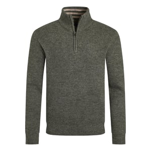 Weird Fish - "Helmsdale Eco" Pullover mit kurzem Reißverschluss für Herren (Verblichenes Jeansblau)