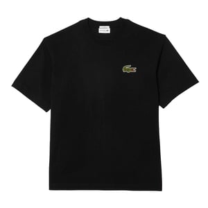 Lacoste - T-Shirt für Herren, Dicke Baumwolle, Übergroß (Schwarz)