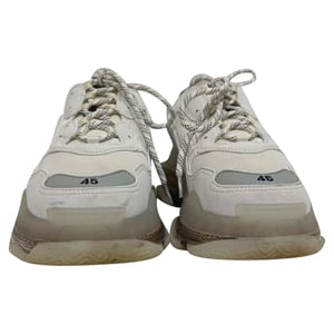 Balenciaga Triple S Clear Sole Sneaker aus weißem Polyester