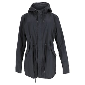 Boss von Hugo Boss Kapuzenparka-Jacke aus schwarzer Baumwolle