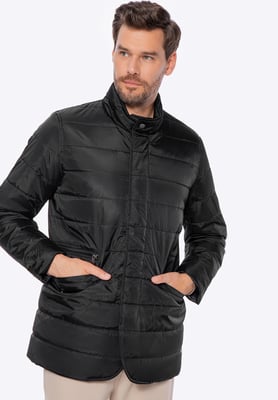 Wittchen Herren-Steppjacke aus schwarzem Nylon
