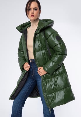 Wittchen Damen Oversize-Steppmantel Grün Nylon