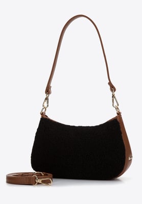 Wittchen Damen-Baguette-Handtasche mit Kunstfell, klein