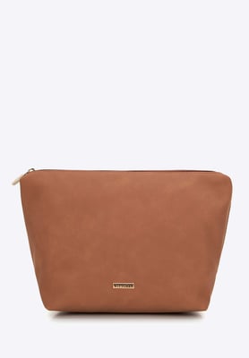 Wittchen Damen-Einkaufstasche aus Öko-Leder und Kunstpelz, beige